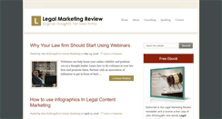 Desktop Screenshot of legalmarketingreview.com